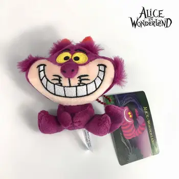 Disney Kawaii Mačka Cheshire Igrače Alice V Čudežni Deželi Živali Keychain Okras Za Dekleta Ženska Nahrbtniki Vrečko Obesek Dodatki