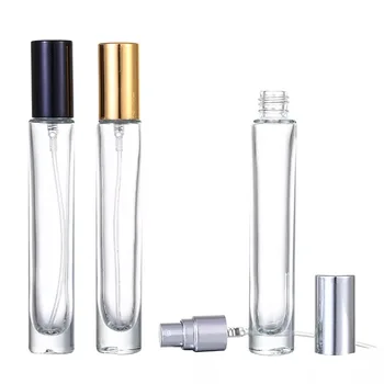10 ml Prenosni prozornega Stekla ponovno napolniti Stekleničke Parfuma Spray Črpalka, Prazno, Razpršilo Testni Vzorec Cevi Kozmetični Posode Za Potovanja